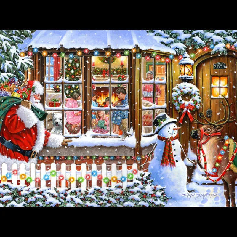 House of Puzzles HOP - No.16 - With Love From Santa - 1000 Piece Jigsaw Puzzle New