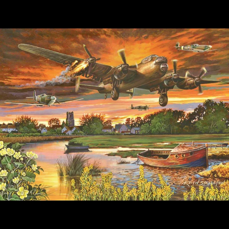 House of Puzzles HOP - On A Wing & A Prayer - 1000 Piece Jigsaw Puzzle Clearance