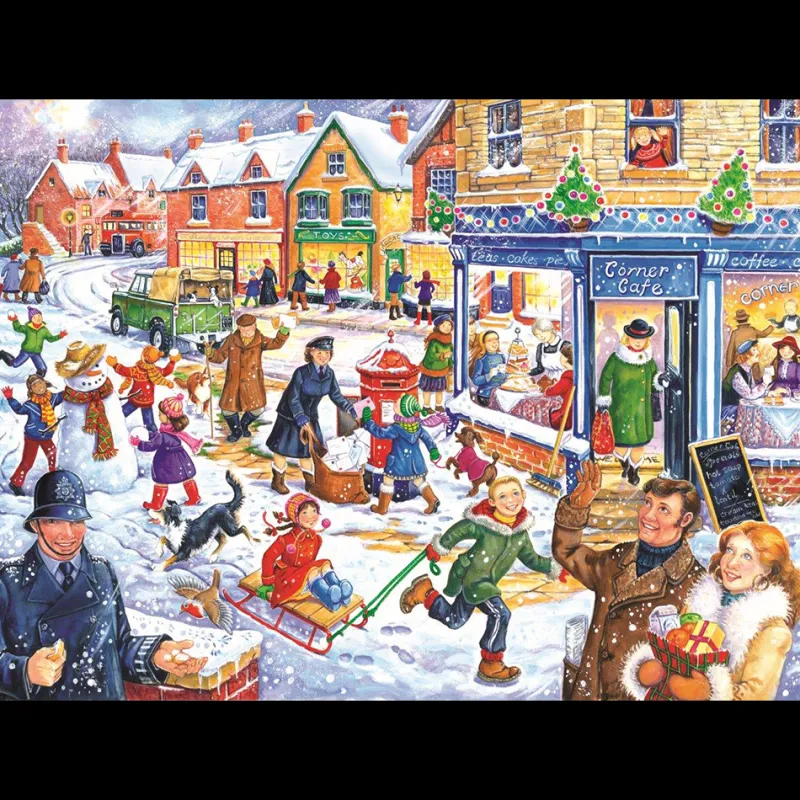 House of Puzzles HOP - Out In The Snow - BIG 250 Piece Jigsaw Puzzle Hot