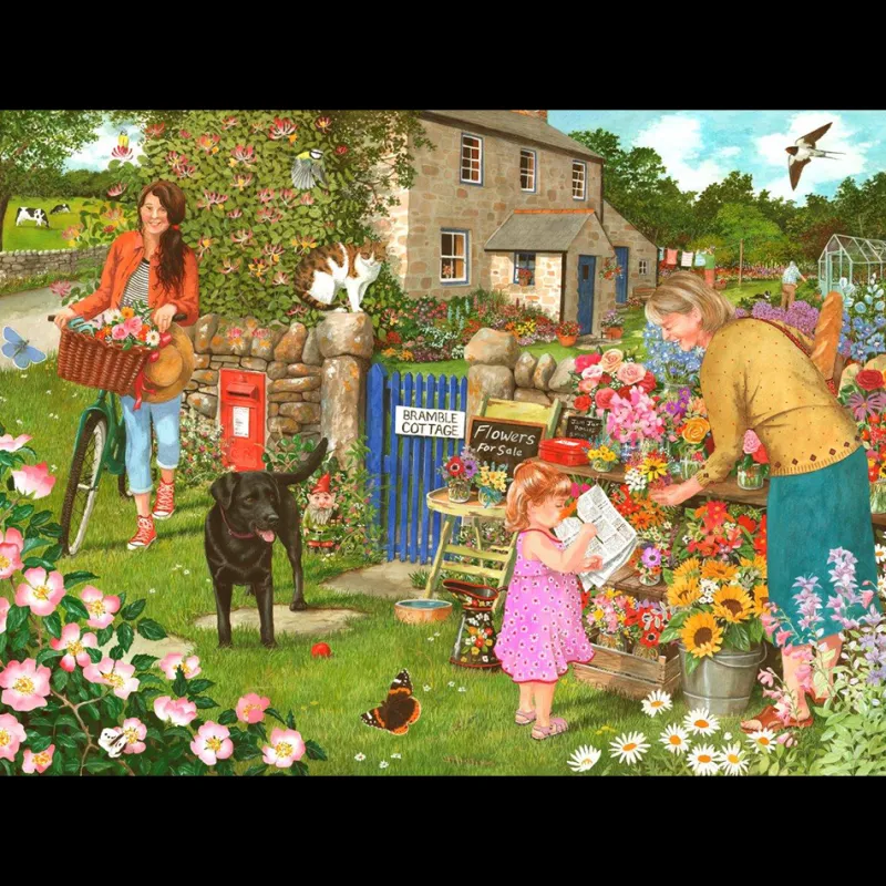 House of Puzzles HOP - Pocketful Of Posies - 1000 Piece Jigsaw Puzzle Hot