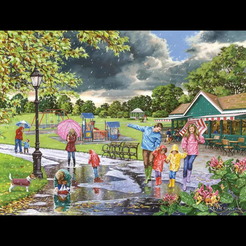 House of Puzzles HOP - Puddles - 500 Piece Jigsaw Puzzle Hot