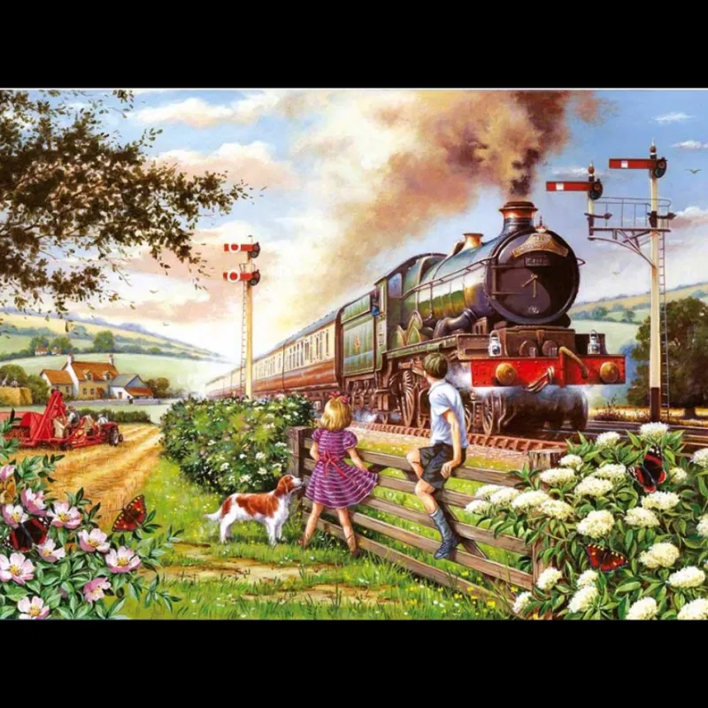 House of Puzzles HOP - Railway Children - BIG 500 Piece Jigsaw Puzzle Hot