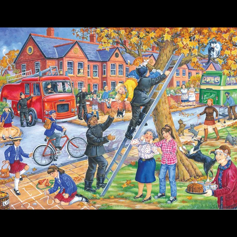 House of Puzzles HOP - Saving Miss Kitty - BIG 250 Piece Jigsaw Puzzle Online