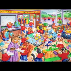 House of Puzzles HOP - School Days - 80 Piece Jigsaw Puzzle Fashion