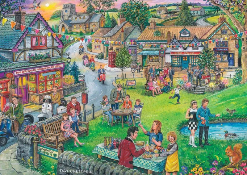 House of Puzzles HOP - Sixties Green - BIG 250 Piece Sale