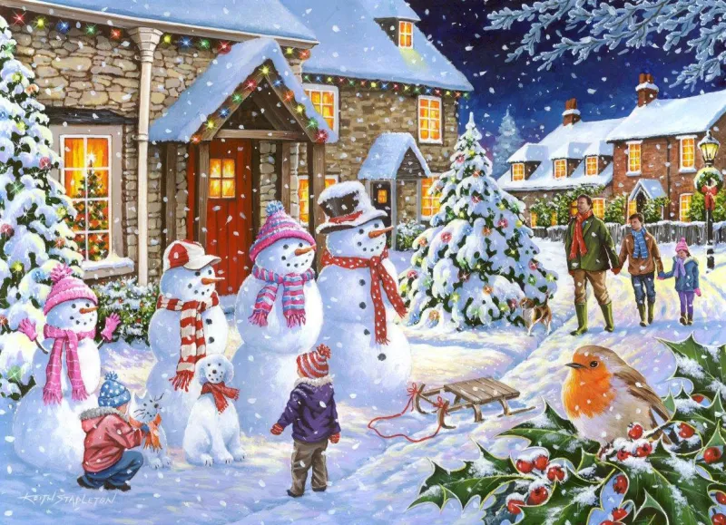 House of Puzzles HOP - Snow Family - BIG 250 Piece ** Pre-Order ** Online