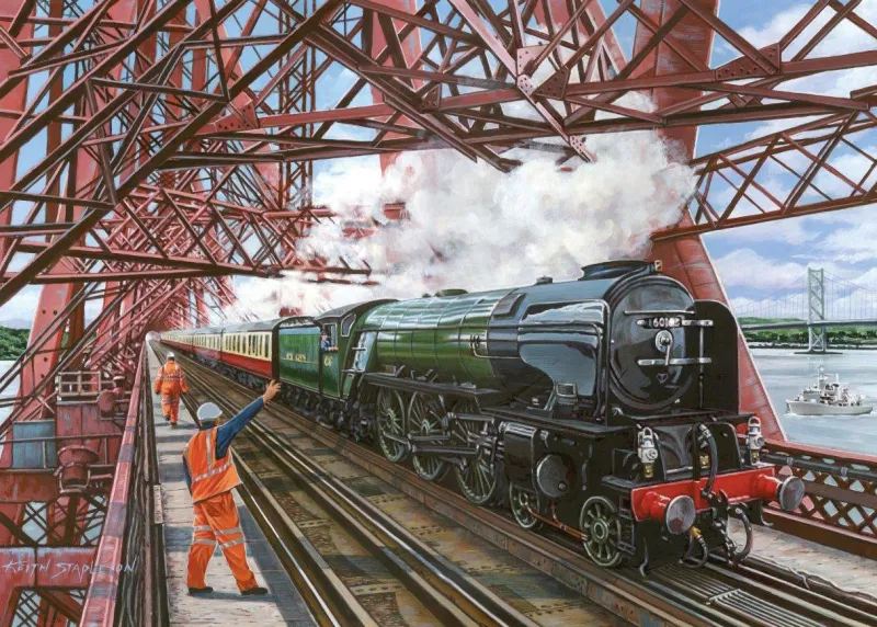 House of Puzzles HOP - Steaming Along - 4 x 500 Piece Sale