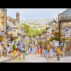 House of Puzzles HOP - Summer Morning - BIG 500 Piece Jigsaw Puzzle Clearance