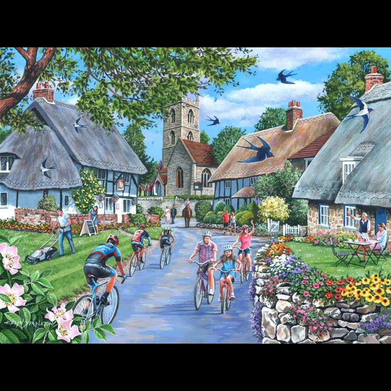 House of Puzzles HOP - Sunday Morning - BIG 500 Piece Jigsaw Puzzle Hot