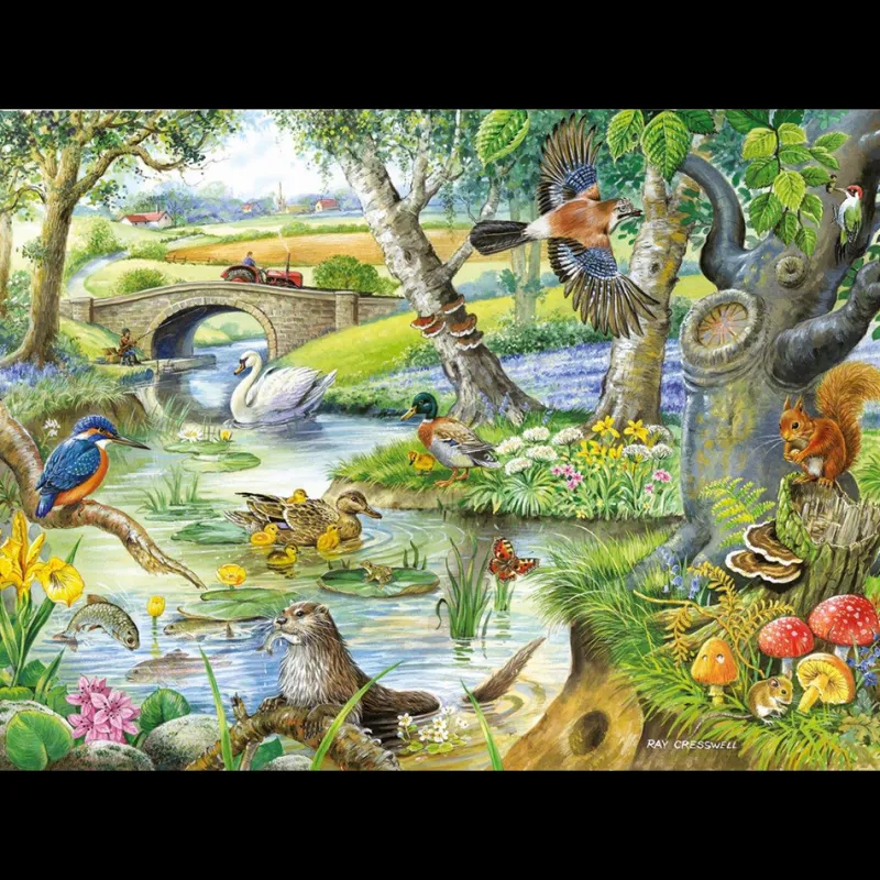 House of Puzzles HOP - Tales Of The River - BIG 500 Piece Jigsaw Puzzle Fashion