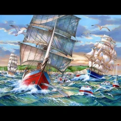 House of Puzzles HOP - Tall Ships - 1000 Piece Jigsaw Puzzle Outlet