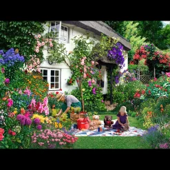House of Puzzles HOP - Teddy Bears Picnic - BIG 500 Piece Jigsaw Puzzle Clearance