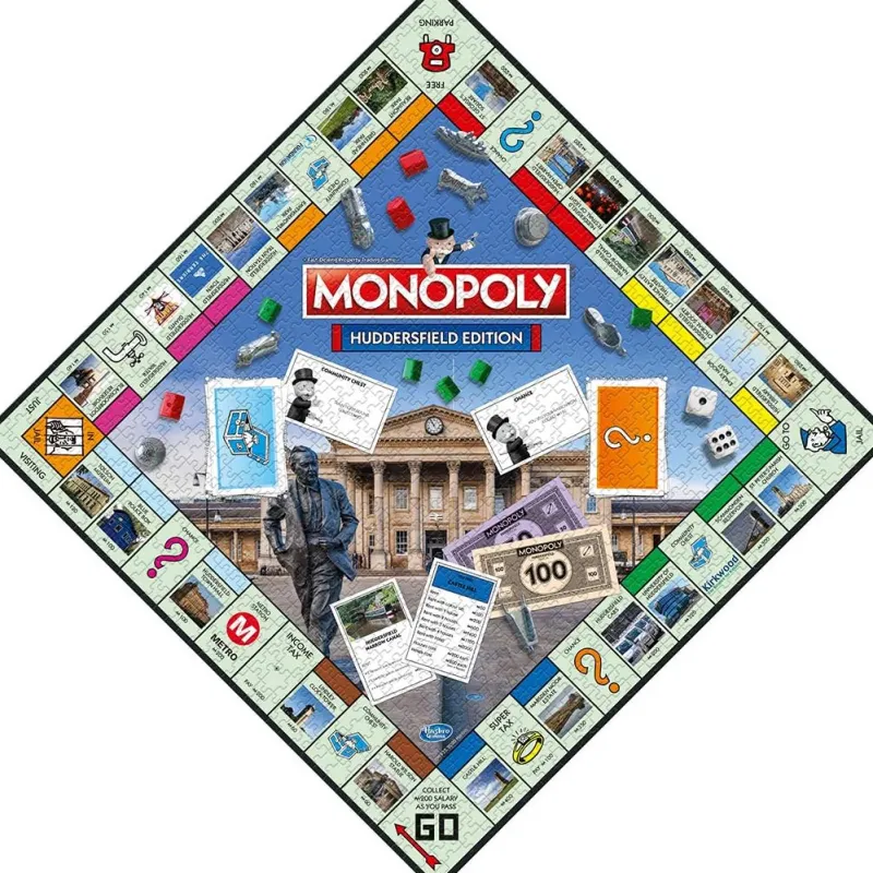 Winning Moves Huddersfield Monopoly - 1000 Piece Jigsaw Puzzle New