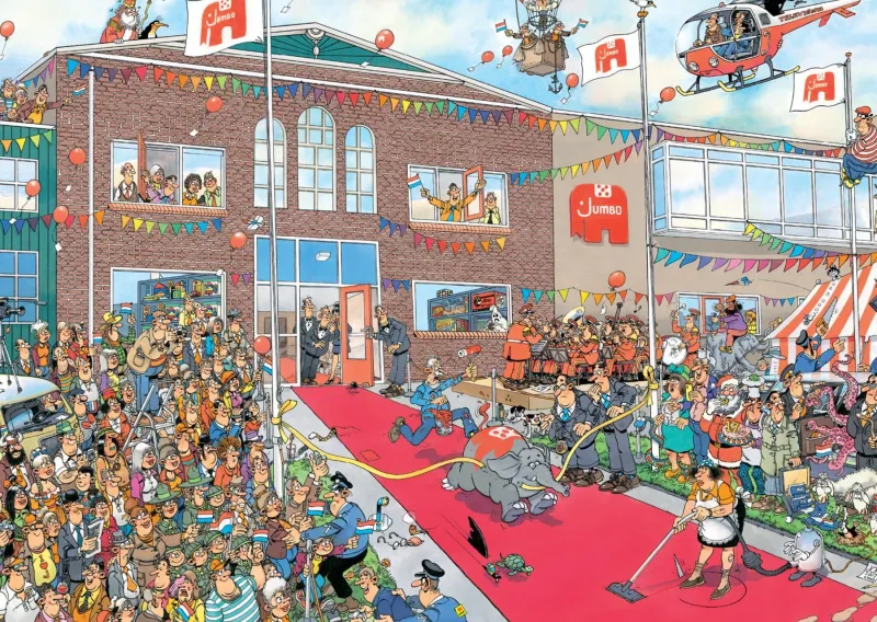 Falcon de luxe Jan Van Haasteren - 170 Years of Jumbo - 1000 Piece Jigsaw Puzzle Clearance
