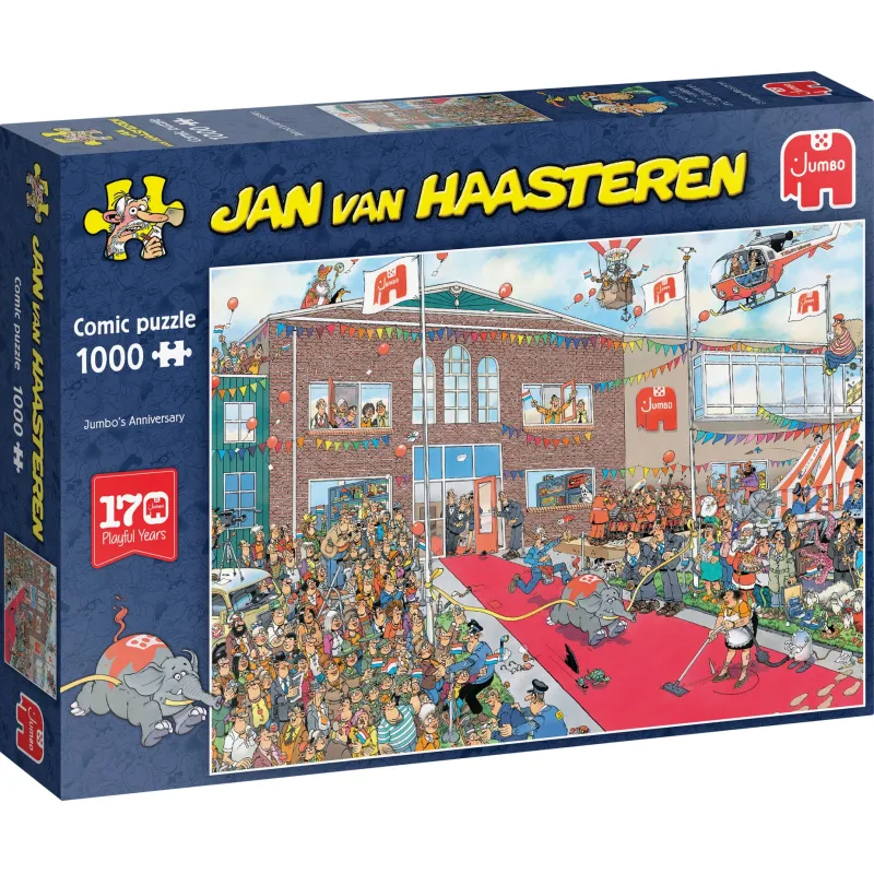 Falcon de luxe Jan Van Haasteren - 170 Years of Jumbo - 1000 Piece Jigsaw Puzzle Clearance