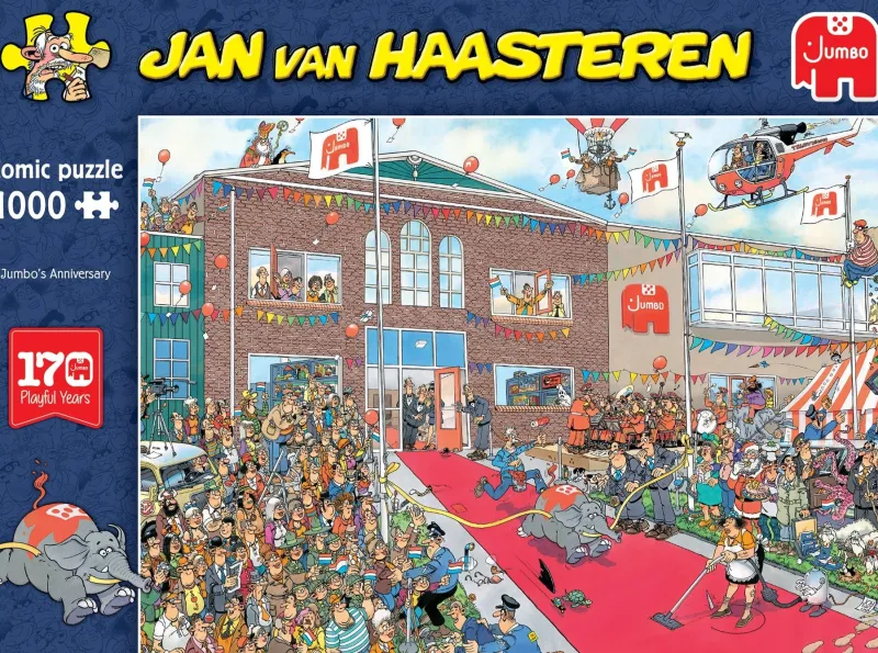 Falcon de luxe Jan Van Haasteren - 170 Years of Jumbo - 1000 Piece Jigsaw Puzzle Clearance