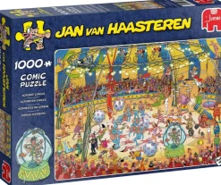 Falcon de luxe Jan Van Haasteren - Acrobat Circus - 1000 Piece Jigsaw Puzzle Clearance