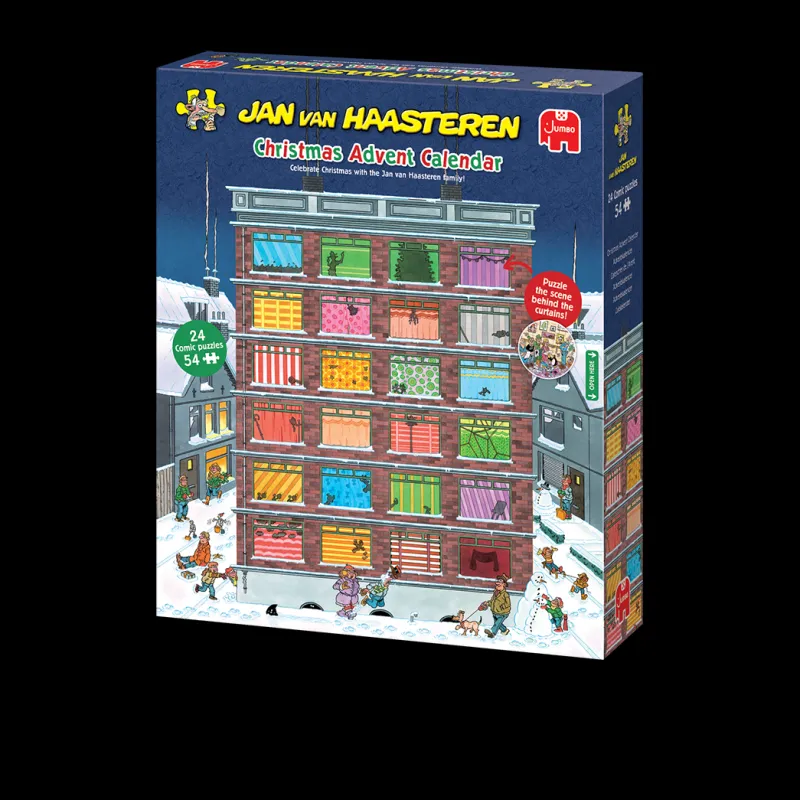 Falcon de luxe Jan Van Haasteren - Advent Calendar - 24 x 54 Piece Jigsaw Puzzles New