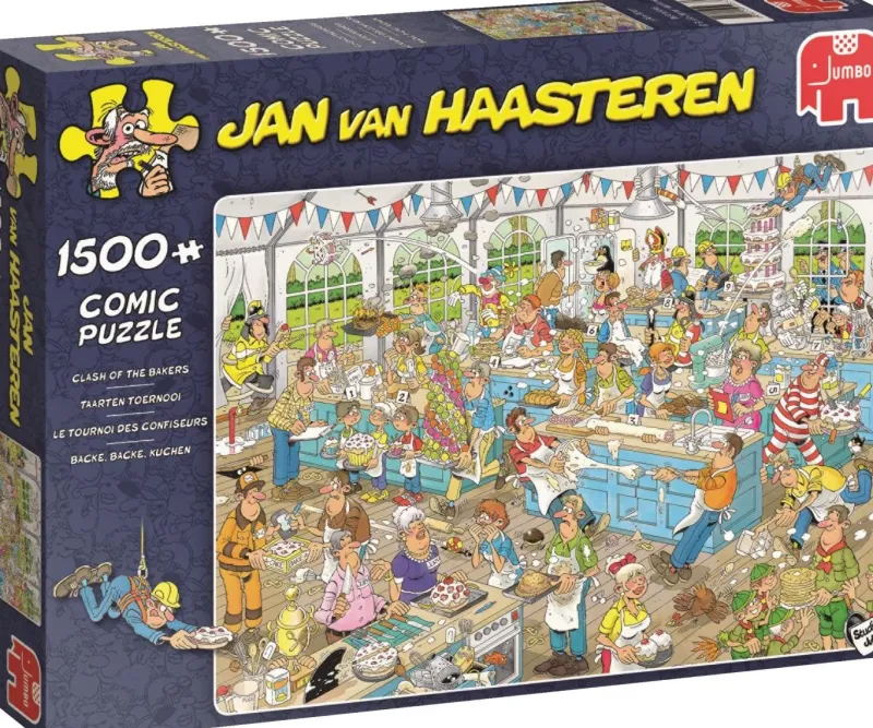 Falcon de luxe Jan Van Haasteren - Clash of The Bakers - 1500 Piece Jigsaw Puzzle Discount