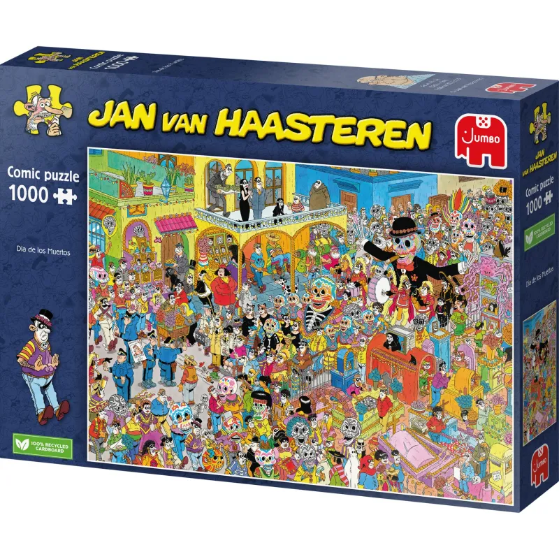 Falcon de luxe Jan Van Haasteren - Dia de los Muertos - 1000 Piece Jigsaw Puzzle Clearance