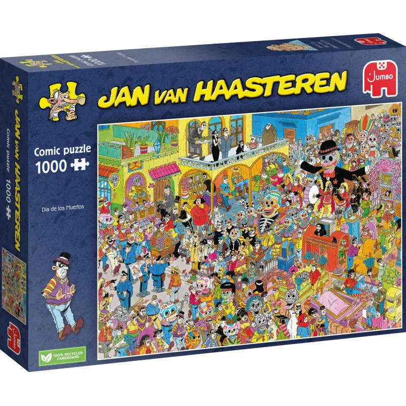 Falcon de luxe Jan Van Haasteren - Dia de los Muertos - 1000 Piece Jigsaw Puzzle Clearance