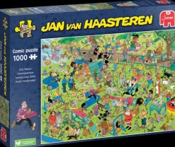 Falcon de luxe Jan Van Haasteren - Dog Parkour - 1000 Piece Jigsaw Puzzle Discount