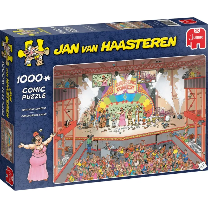 Falcon de luxe Jan Van Haasteren - Eurosong Contest - 1000 Piece Jigsaw Puzzle Fashion