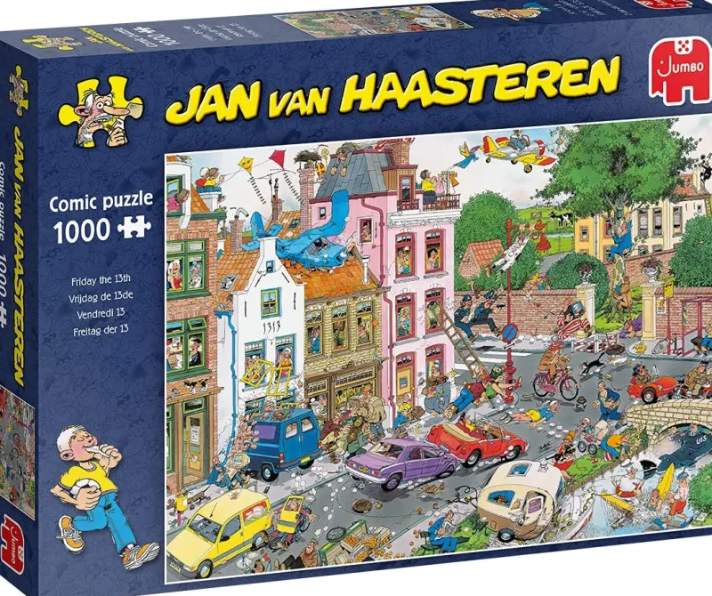 Falcon de luxe Jan Van Haasteren - Friday The 13th - 1000 Piece Jigsaw Puzzle New