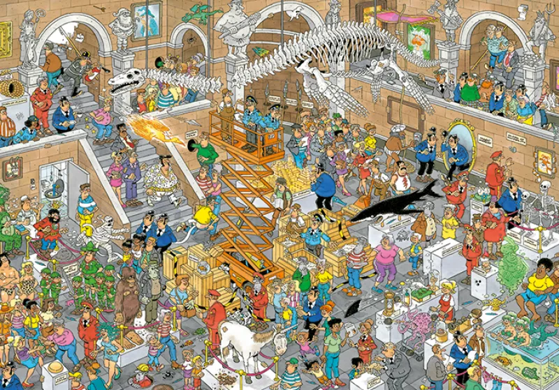 Falcon de luxe Jan Van Haasteren - Gallery of Curiosities - 3000 Piece Jigsaw Puzzle New
