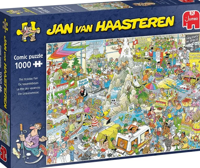 Falcon de luxe Jan Van Haasteren - Holiday Fair - 1000 Piece Jigsaw Puzle Clearance