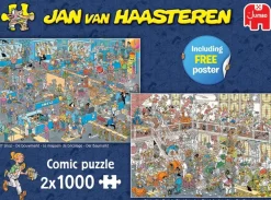 Falcon de luxe Jan Van Haasteren - How Not to DIY - 2 x 1000 Piece Jigsaw Puzzle Hot