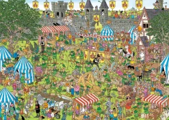 Falcon de luxe Jan Van Haasteren - Robin Hood Festival - 1500 Piece Jigsaw Puzzle Clearance