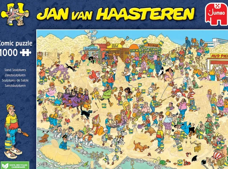 Falcon de luxe Jan Van Haasteren - Sand Sculptures - 1000 Piece Jigsaw Puzzle Best