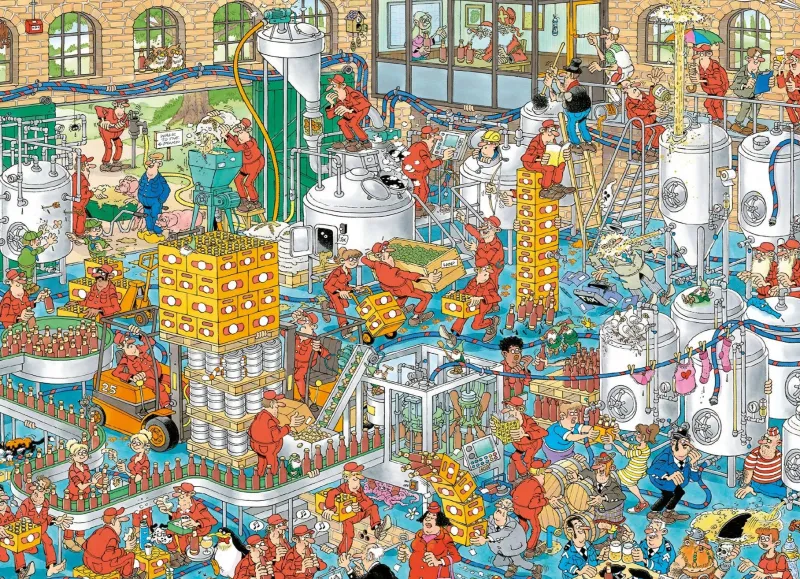 Falcon de luxe Jan Van Haasteren - The Craft Brewery - 1000 Piece Jigsaw Puzzle Best