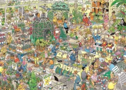 Falcon de luxe Jan Van Haasteren - The Garden Centre - 1000 Piece Jigsaw Puzzle Online