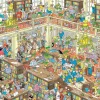 Falcon de luxe Jan Van Haasteren - The Library - 1000 Piece Jigsaw Puzzle Outlet