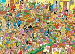 Falcon de luxe Jan Van Haasteren - The Retirement Home - 1500 Piece Jigsaw Puzzle Outlet