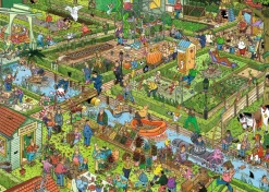 Falcon de luxe Jan Van Haasteren - The Vegetable Garden - 1000 Piece Jigsaw Puzzle Clearance