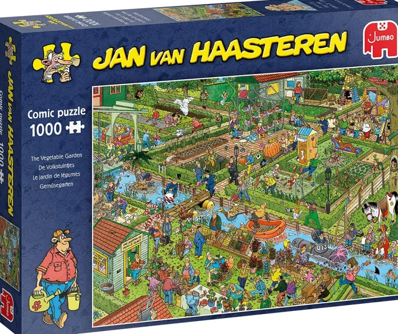 Falcon de luxe Jan Van Haasteren - The Vegetable Garden - 1000 Piece Jigsaw Puzzle Clearance