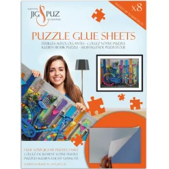 Jig & Puz Jigsaw Puzzle Glue Sheets for 1000 Pieces New