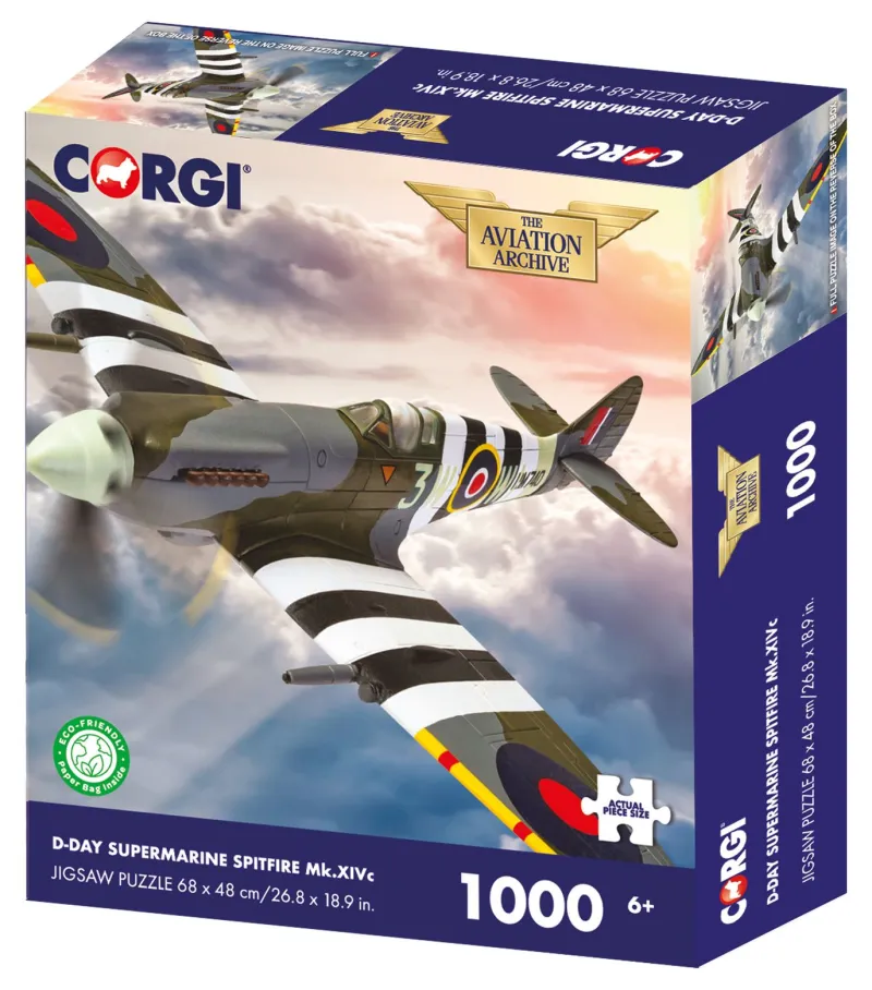 Kidicraft - Corgi D-Day Supermarine Spitfire Mk.XIVc - 1000 Piece Jigsaw Puzzle Sale