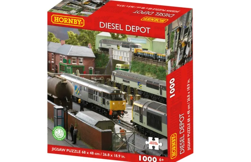 Kidicraft - Hornby Diesel Depot - 1000 Piece Jigsaw Puzzle Clearance