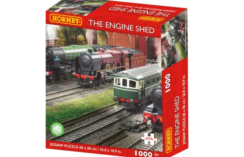 Kidicraft - Hornby The Engine Shed - 1000 Piece Jigsaw Puzzle Best