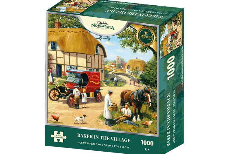 Kidicraft - Kevin Walsh - Baker In The Village - 1000 Piece Jigsaw Puzzle Clearance