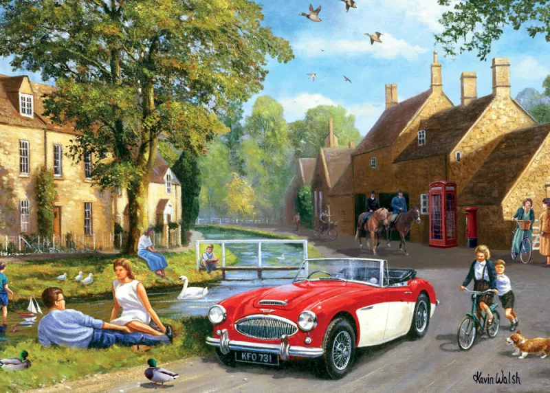 Kidicraft - Kevin Walsh - Cotswold Village - 1000 Piece Jigsaw Puzzle Best