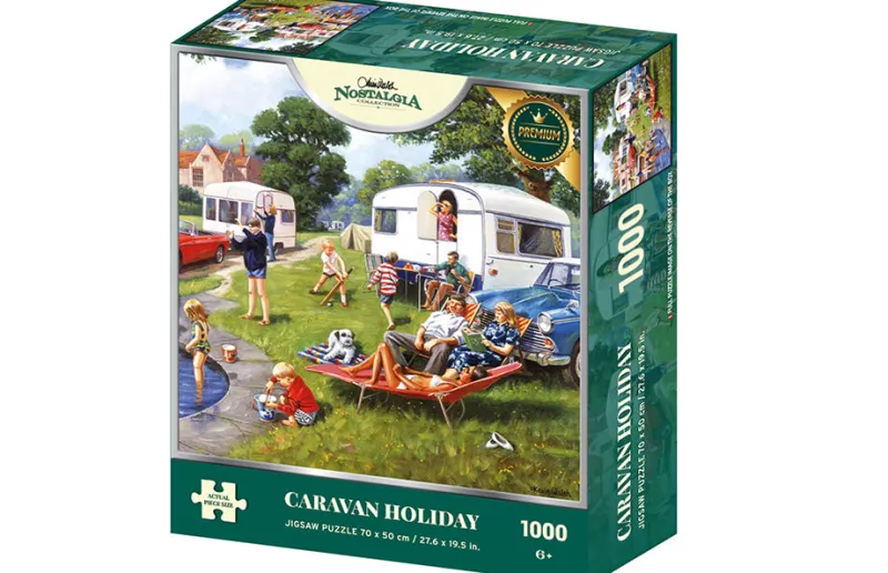 Kidicraft - Kevin Walsh - Caravan Holiday - 1000 Piece Jigsaw Puzzle New