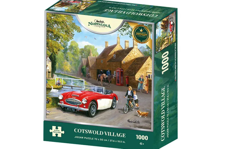 Kidicraft - Kevin Walsh - Cotswold Village - 1000 Piece Jigsaw Puzzle Best