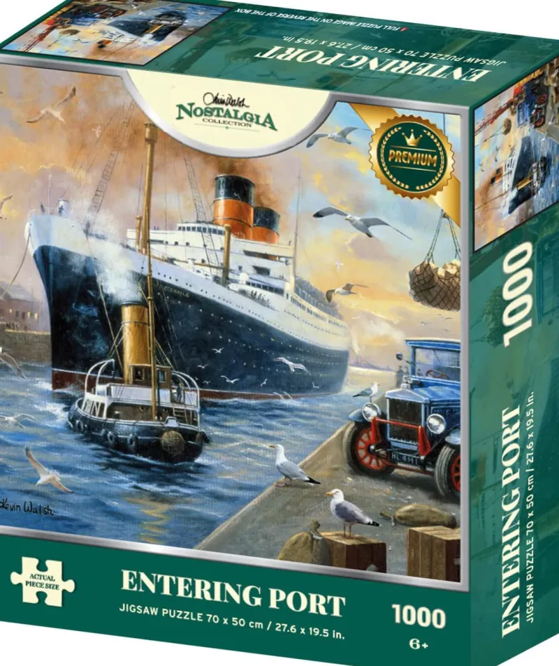 Kidicraft - Kevin Walsh - Entering Port - 1000 Piece Jigsaw Puzzle Best