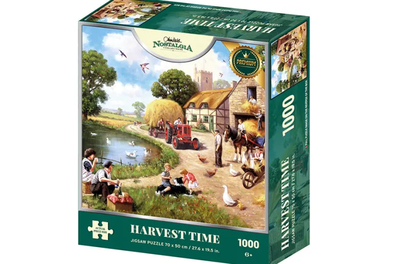 Kidicraft - Kevin Walsh - Harvest Time - 1000 Piece Jigsaw Puzzle New