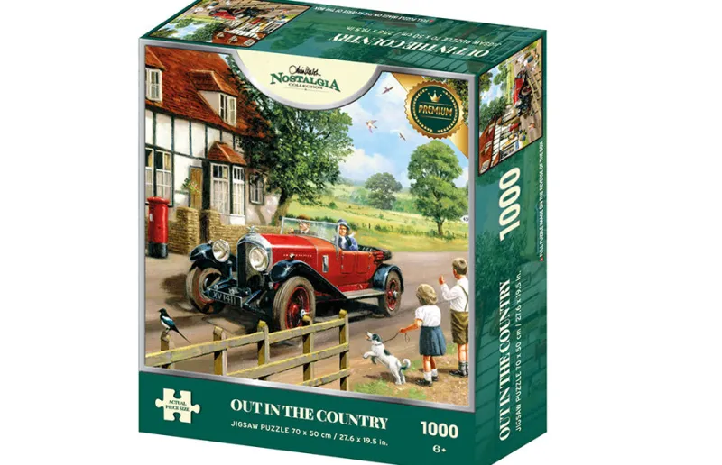 Kidicraft - Kevin Walsh - Out In The Country - 1000 Piece Jigsaw Puzzle New